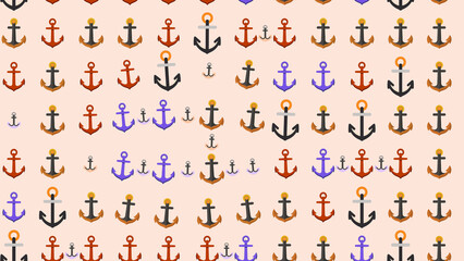 Seamless anchor pattern © yunda