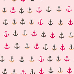 Seamless pattern of anchors © yunda