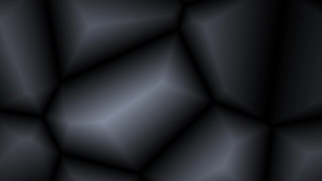 Abstract dark liquid crystal pattern flows through deep black space in dynamic cinematic looping footage