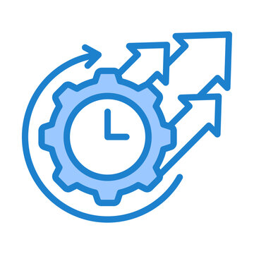 Efficiency Icon - Blue Style
