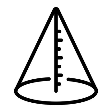 cone line icon