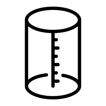 cylinder line icon