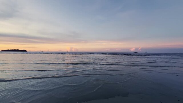 Beautiful Sunset Over Tropical Beach