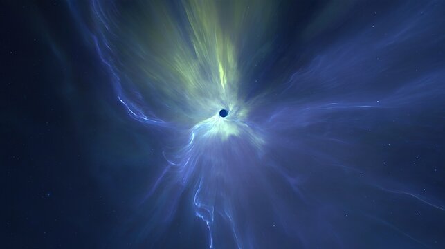 thermosphere. A painterly solar corona explosion with rippling aurora energy cascading toward a small blue planet. STEM education sheets.