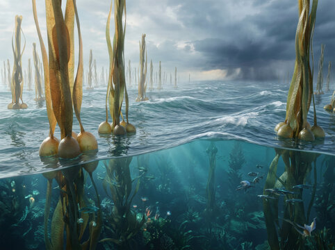 Realistic Xenobiology Landscape Across a Crystal Clear Extraterrestrial Ocean