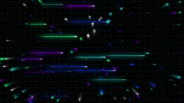 A dark, minimalist grid pattern featuring subtle vertical and horizontal lines on a black background