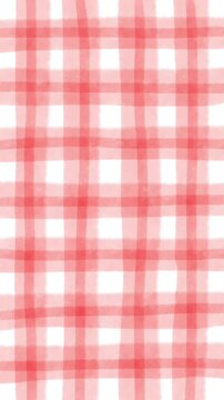 red gingham background