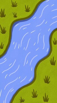 green background with water