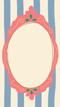 vintage frame with flowers