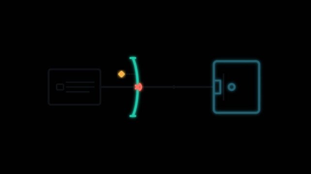Security Shield Protecting Credit Card from Data Skimming