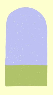 Handdrawn motion purple green crayon texture