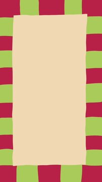 colorful paper on a green background