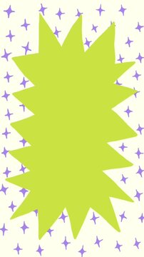 stars and sparkle frame background