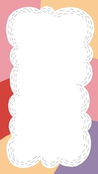 Handdrawn motion cloud frame