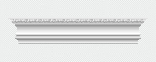 Classic Decorative Wall and Ceiling Molding Set – Elegant Crown Molding, Baseboard, and Architectural Trim Vector Collection © promaster