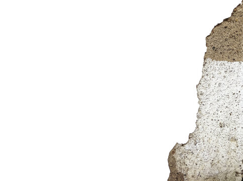 old cracked wall with empty space transparent for text