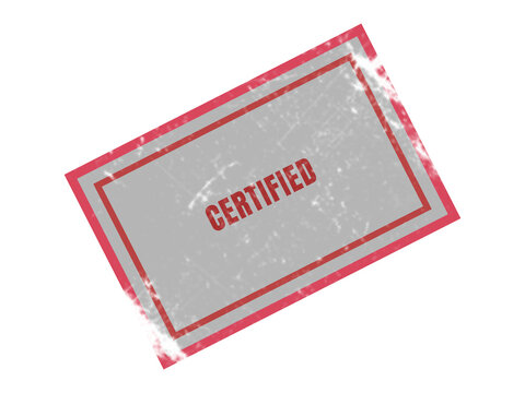 Approved stamp on a pink bordered document