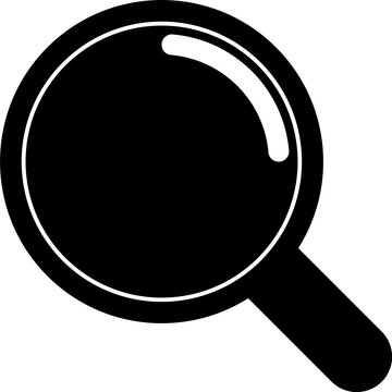 search magnifying glass icon for interface and content discovery