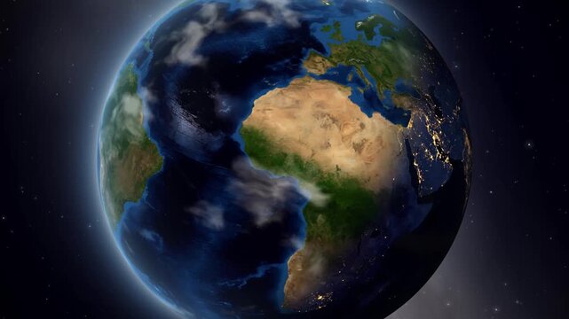 Earth Zoom In to Can Tho Vietnam Satellite Animation