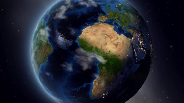 Earth Zoom In to Pati Indonesia Satellite Map Animation