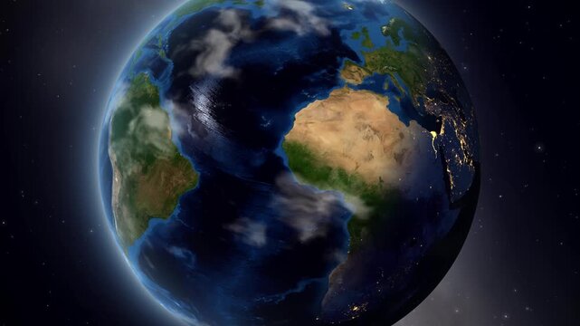 Earth Zoom In to Butembo Congo Kinshasa Animation