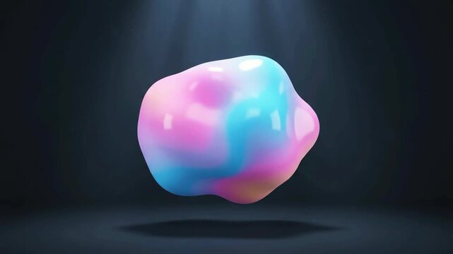 Fluid Blob Morphing Motion Pastel Colors
