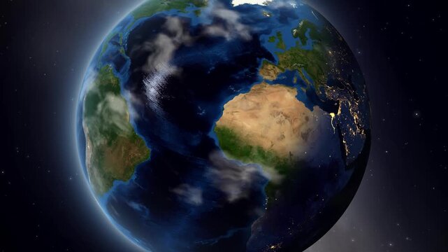 Earth Zoom In to Skopje North Macedonia Satellite Map Animation