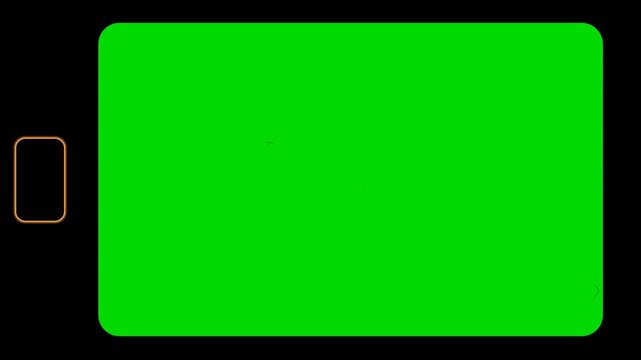 Super 8mm Film Matte Frame Border with Sprocket Hole and Fine Film Dust on Chroma Key Green Screen