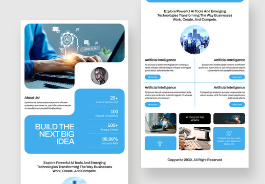 AI and Tech Business Email Newsletter Template