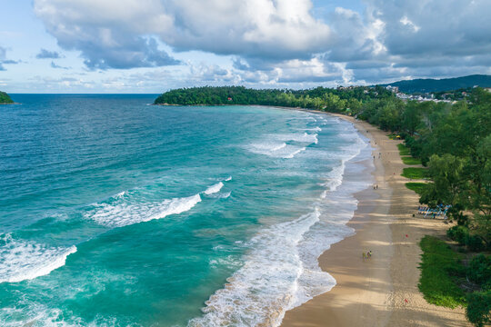 Aerial view of the natural scenery around Kata Forest Resort, Phuket, Thailand