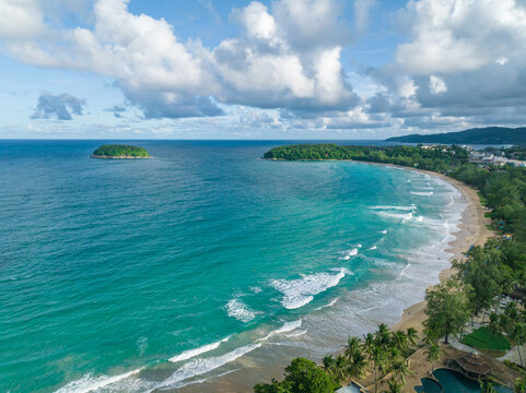 Aerial view of the natural scenery around Kata Forest Resort, Phuket, Thailand