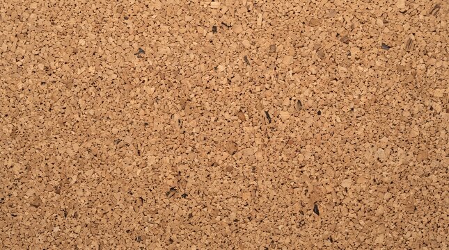 Natural cork board texture with speckled tan and brown granules