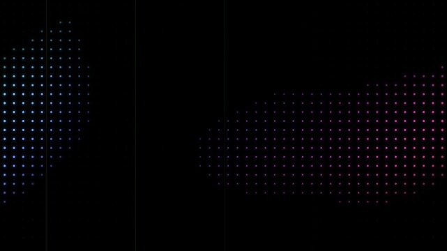 Abstract digital background with glowing green dots