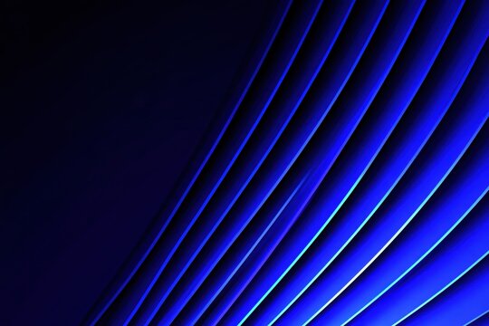 Abstract Blue Parallel Lines on Dark Background