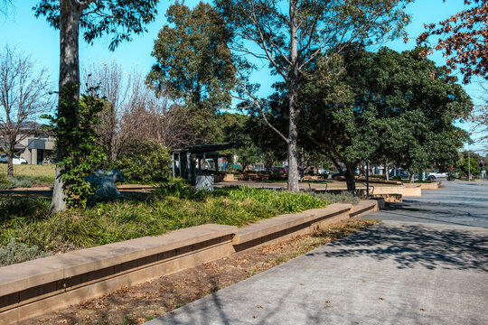 Residents and visitors experience suburban street life and community spaces in Oran Park Town, NSW, Australia, September 28,2026