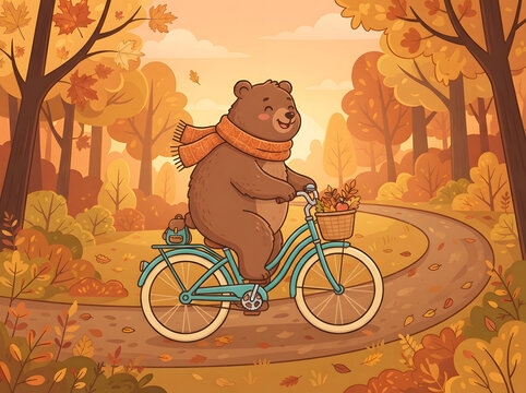 teddy bear on a bike