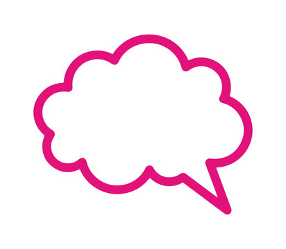 Speech Bubble and Comic Talk Balloon Outline Collection, Hand Drawn Conversation, Dialogue and Communication Elements