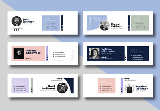 Email Signature Template for Business and Corporate Branding