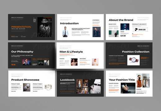 Mens Fashion Presentation Template