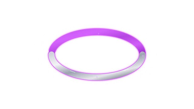 Satin Aluminum Corona Ring Electrostatic Gradient Dissipation Motion Graphic