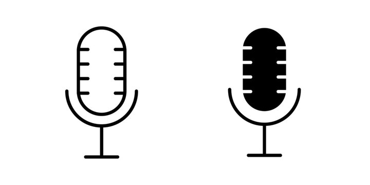 Podcast icon representing audio broadcasting, digital shows, interviews, streaming content and online media.