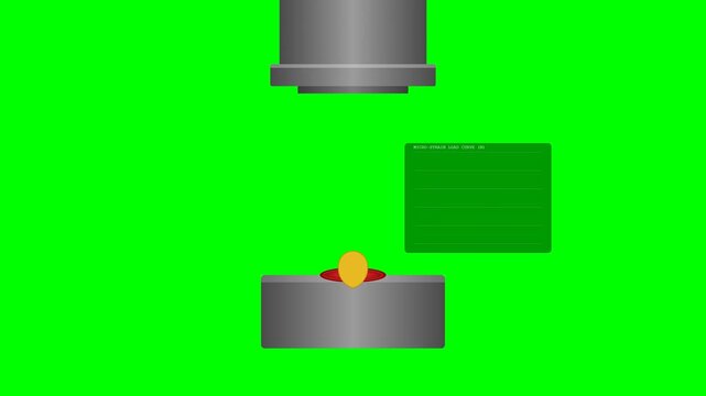 Automated Seed Hardness Tester Anvil Pressing Agricultural Grain with Load Curve Data