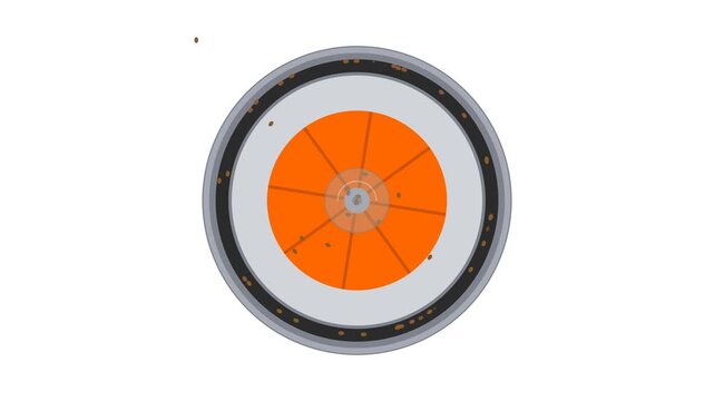 Centrifugal Seed Scarifier Industrial Machinery Vector Animation