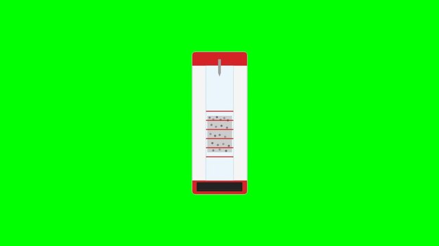 Total Organic Carbon Combustion Oxidation Catalyst Reactor Lab Instrumentation Vector Animation