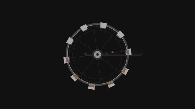 Manganese Steel Bucket-Wheel Excavator Civil Engineering Motion Graphic