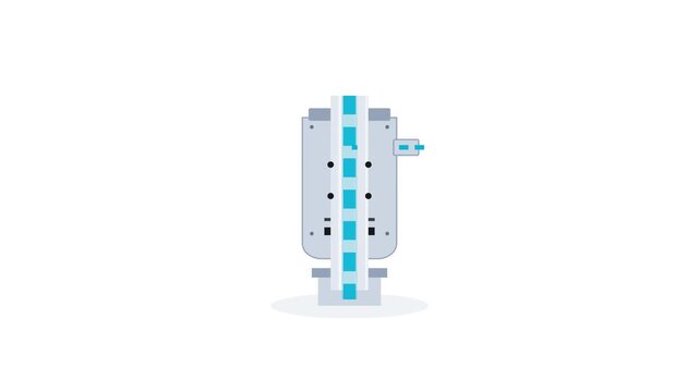 Through-Spindle High-Pressure Coolant Rotary Union Joint Industrial Animation