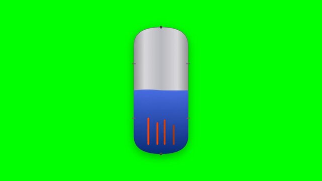 Nuclear Pressurized Water Reactor Surge Tank with Pulsing Heaters and Oscillating Water Boundary