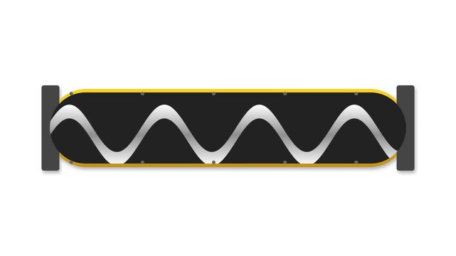 Industrial Progressive Cavity Pump Helical Rotor and Stator Fluid Mechanics Animation