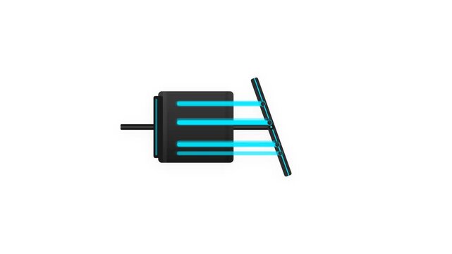Variable Displacement Axial Piston Pump Hydraulic Mechanism in Graphite and Cyan