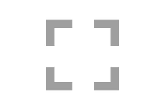 Fullscreen icon vector graphic isolated on transparent background for user interface and digital display design elements